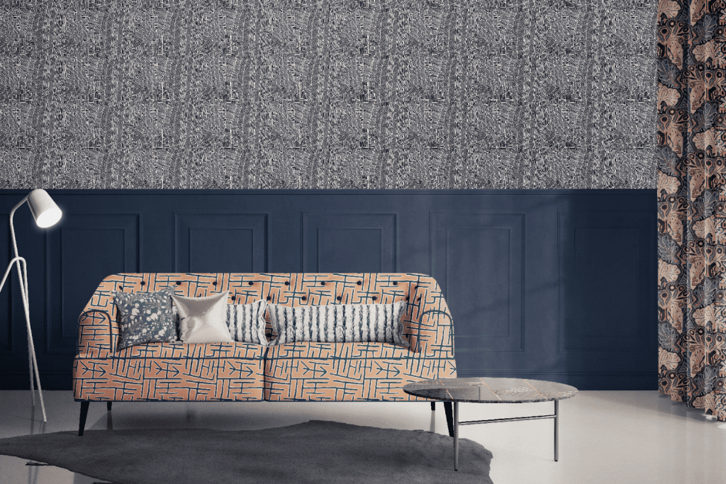 Jimmy Pike wall covering and textiles