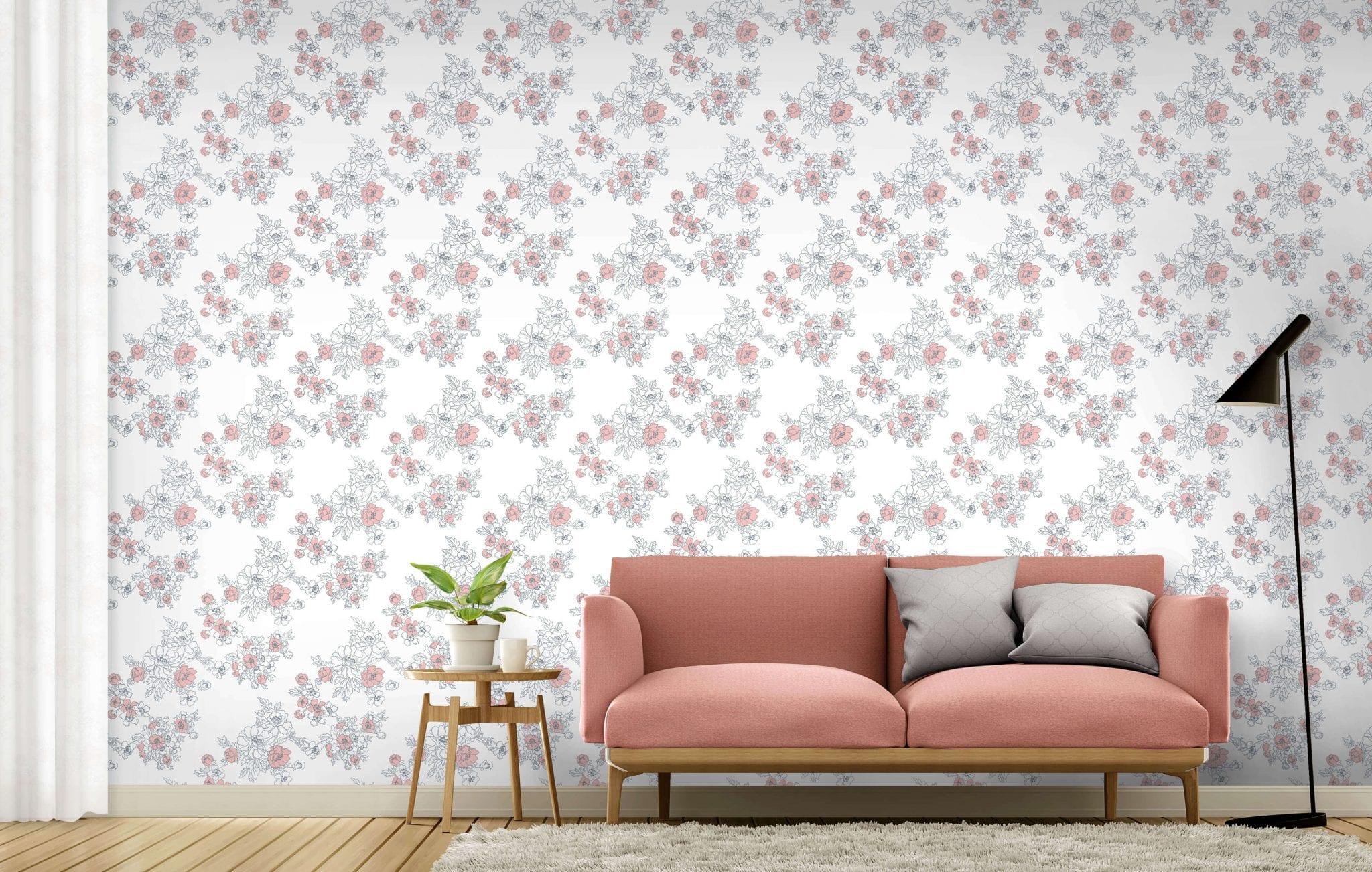 Gardenia, Corella, Florence Broadhurst wallpaper