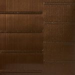 Echelon Stripe Chocolate, materialised walls