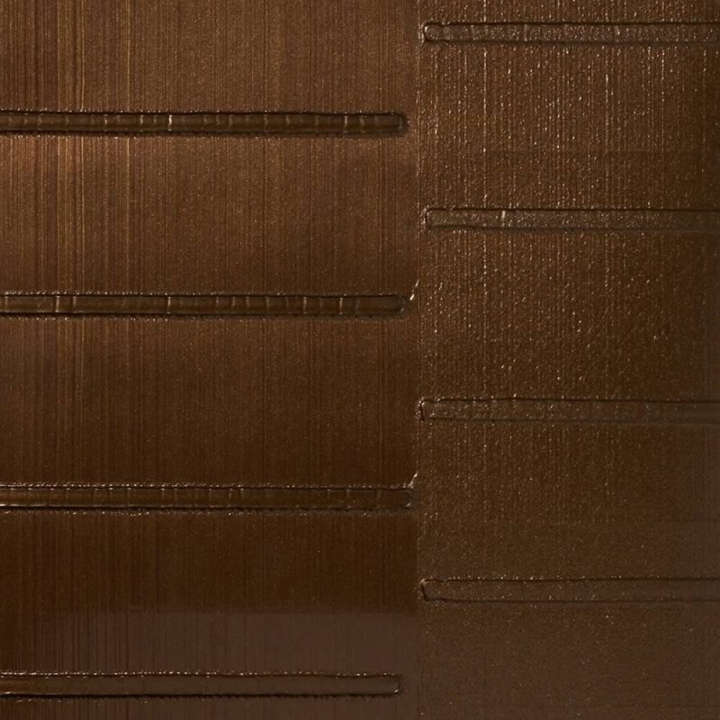 Echelon Stripe Chocolate, materialised walls
