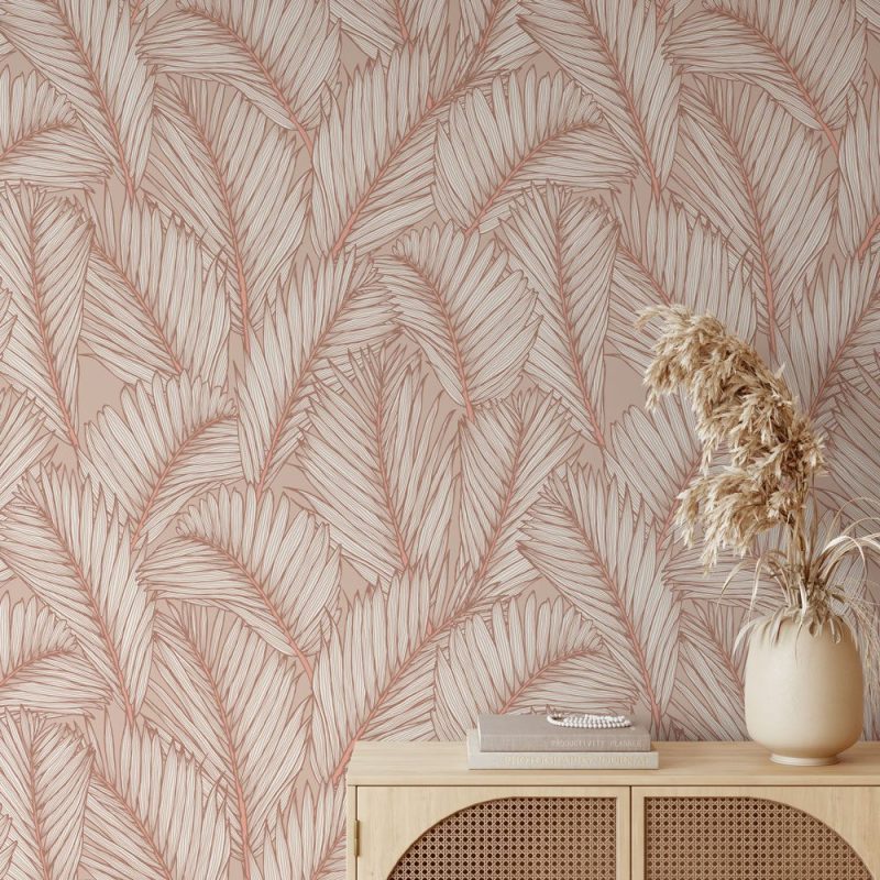 Island Frond Clay wall covering Patricia Braune