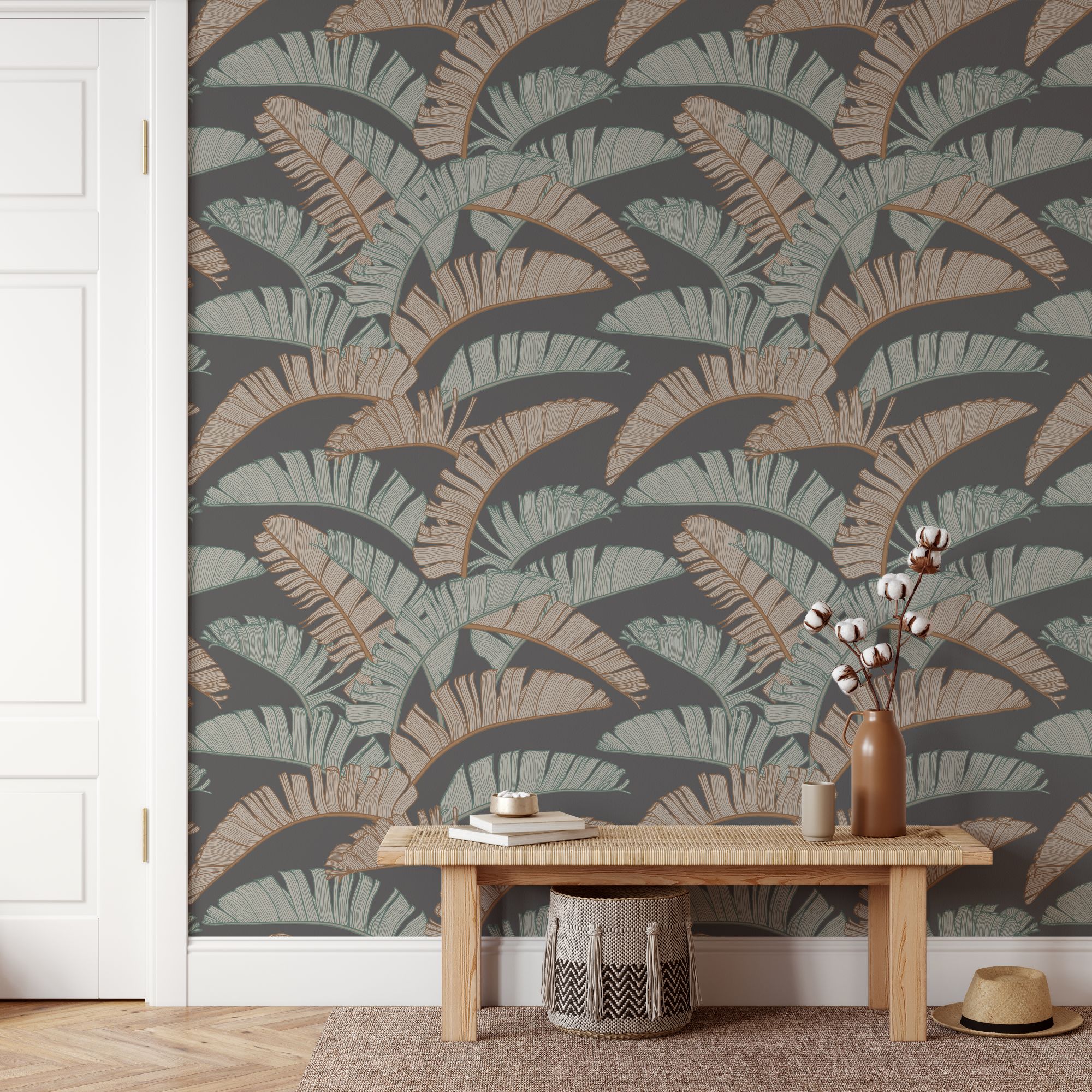 Summer Palm Shade wall covering Patricia Braune