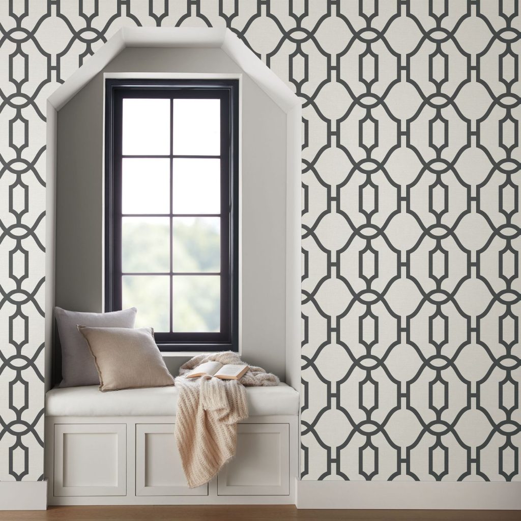 Manor Charcoal wall vinyl, Magnolia Home by Joanna Gaines
