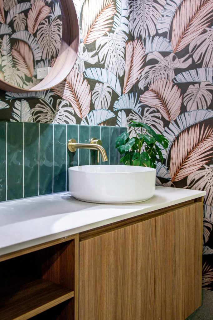 palm wall vinyl, Designful Spaces