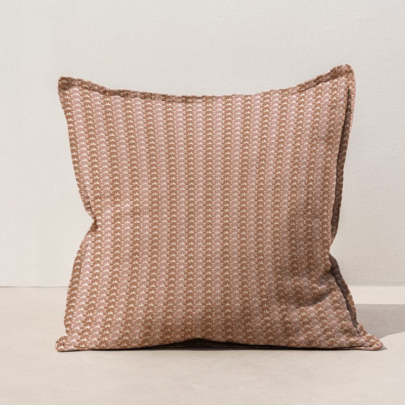 Juliette Terracotta cushion fabric