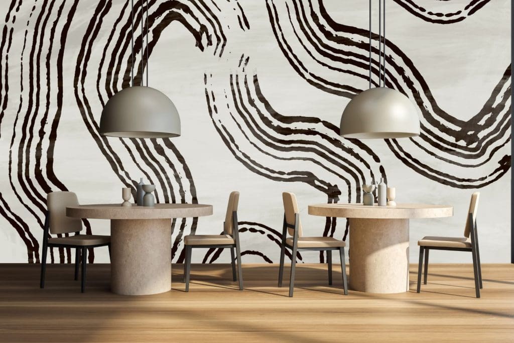 Bare Lines wall mural