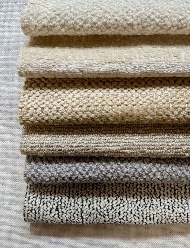 Boucle fabric stack