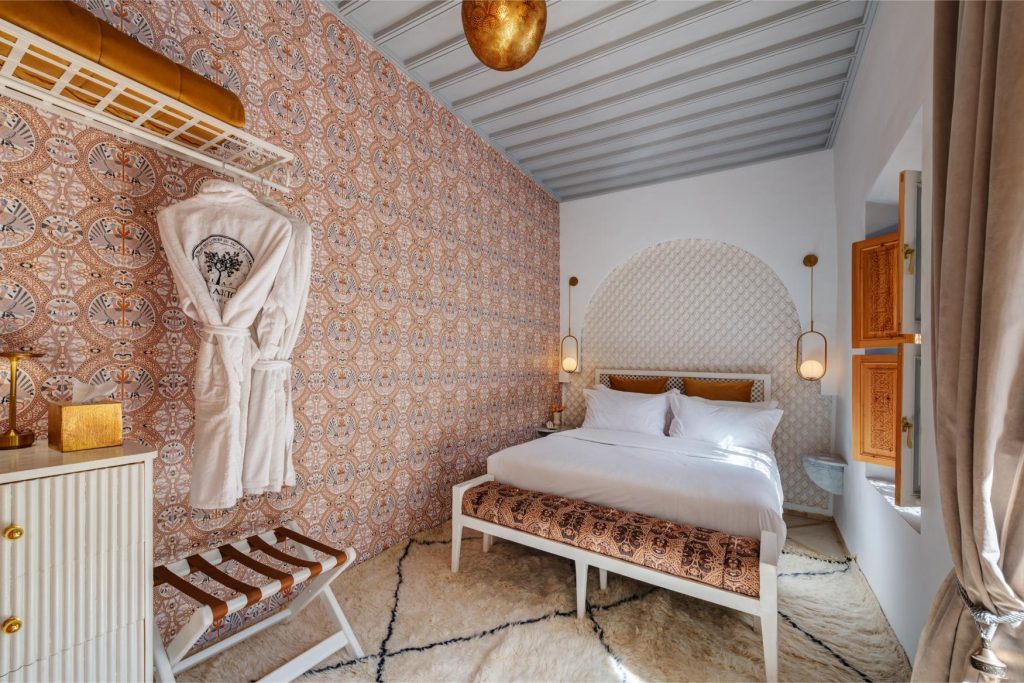 Rose Beldi room, Australian art deco in Morocco