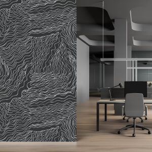 Topography Charcoal acoustic panel