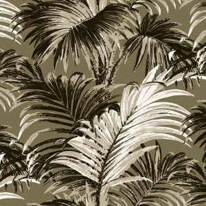 4 Colour Palm Gathered Rosewood - Florence Broadhurst