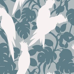 Cockatoos Azure - Florence Broadhurst