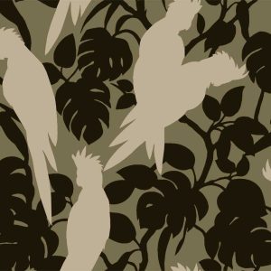 Cockatoos Rosewood - Florence Broadhurst