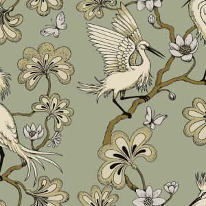 Egrets Mist - Florence Broadhurst