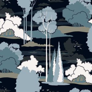 Macarthur Parkland Azure - Florence Broadhurst