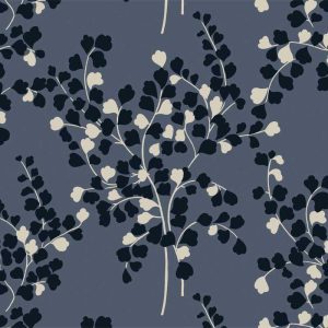 Maidenhair Fern Midnight - Florence Broadhurst