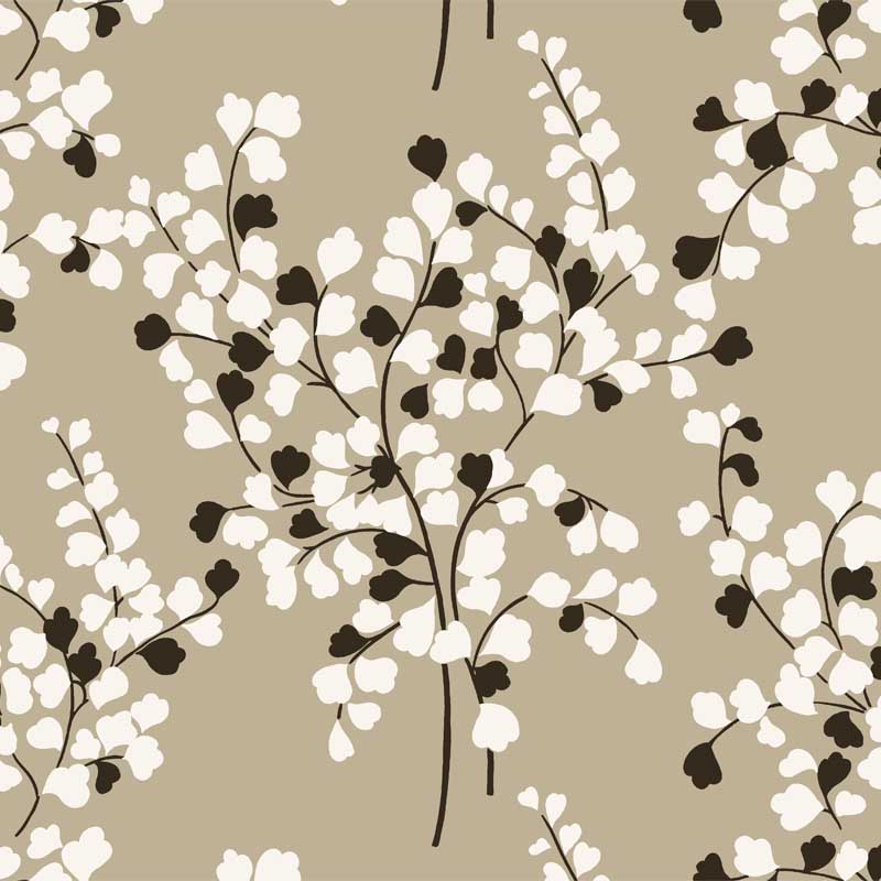 Maidenhair Fern Rosewood - Florence Broadhurst