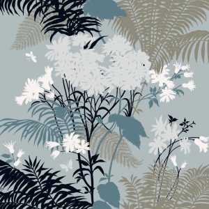 Shadow Floral Azure - Florence Broadhurst