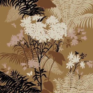 Shadow Floral Earthen - Florence Broadhurst