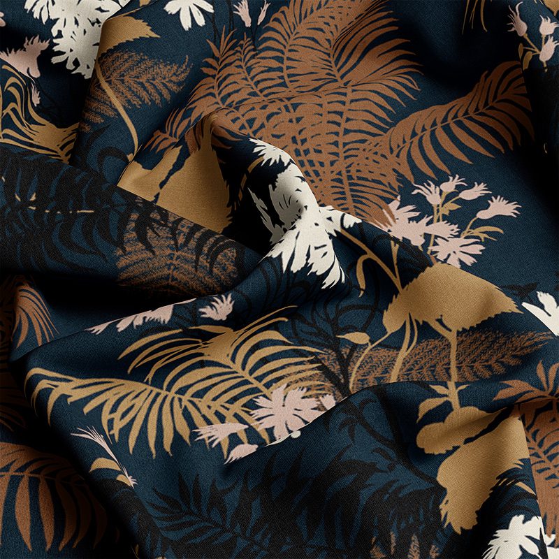 Shadow Floral Midnight - Florence Broadhurst - Image 3