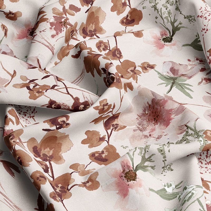 vintage wildflowers-blossom-fabric-materialised