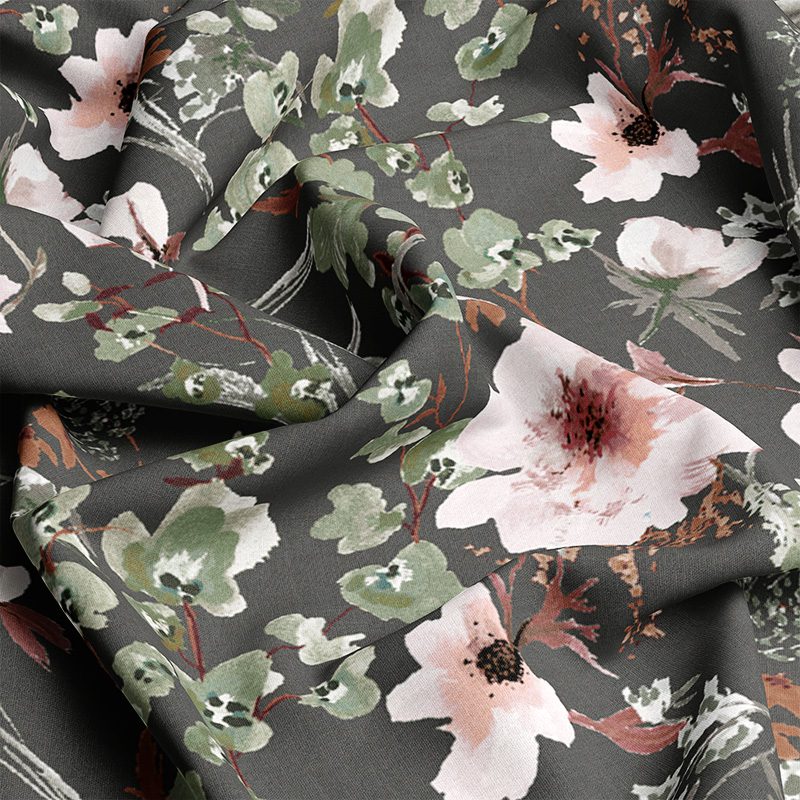 vintage wildflowers-ironwood-fabric-materialised