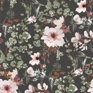 Vintage Wildflowers Ironwood - Kelly Kratzing