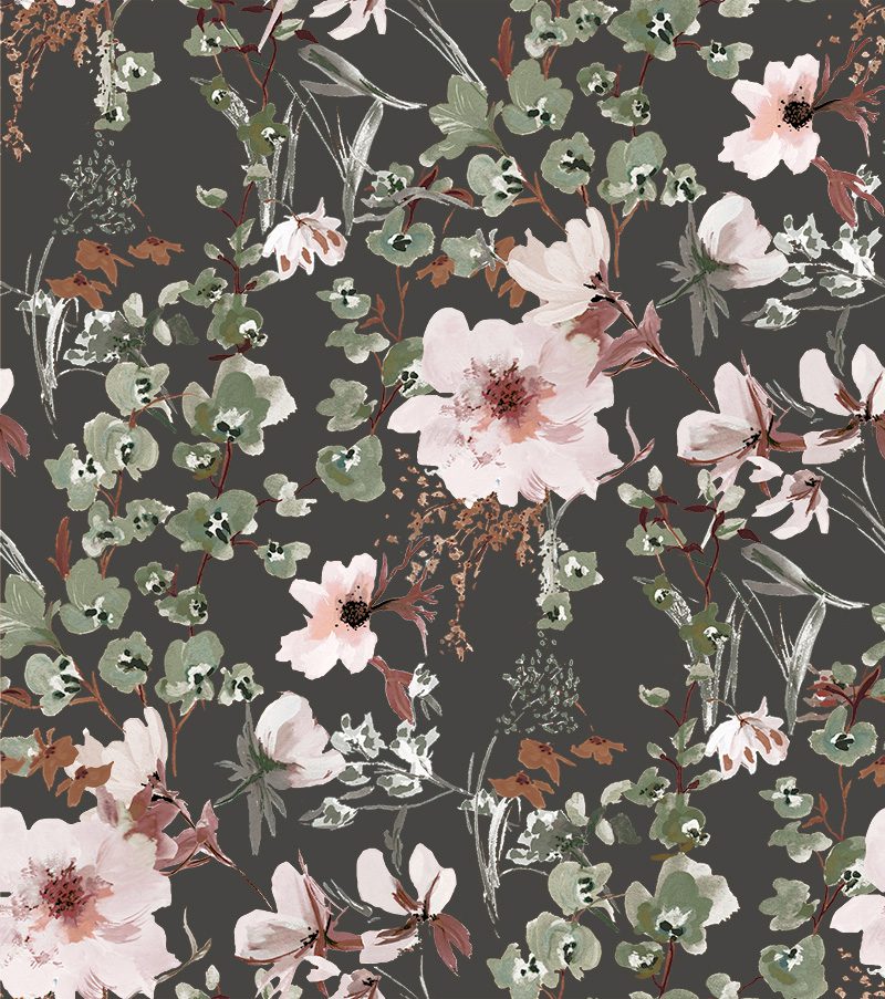 Vintage Wildflowers Ironwood - Kelly Kratzing