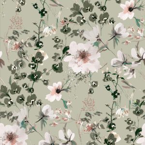 Vintage Wildflowers Thyme - Kelly Kratzing