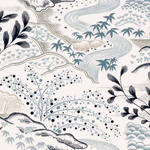 Waterfall Garden Nimbus - Florence Broadhurst
