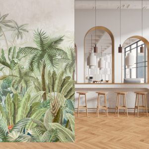 Palm Grove Original Wall Mural
