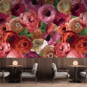 Peony Tango Wall Mural - Lynne Tanner