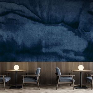 Storm Indigo Wall Mural - Shibori