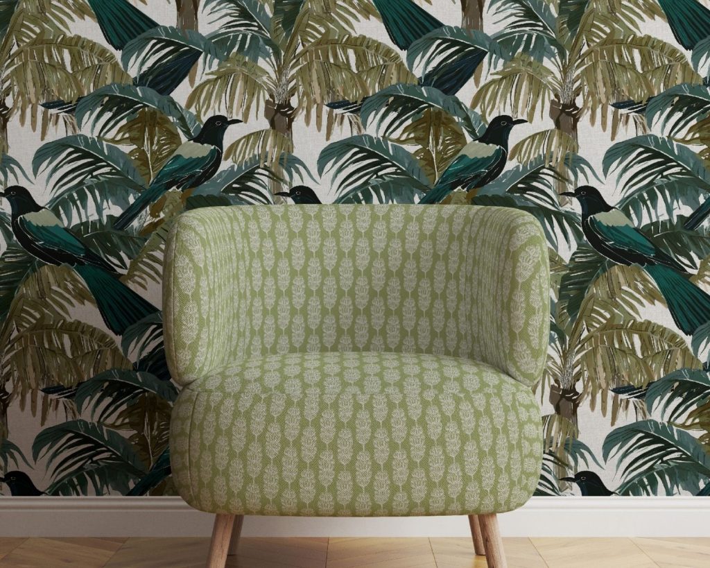Tropical colour palette, Nature's Hideout, biophilic interior design