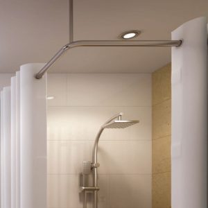 Hookless 90 degree support rod
