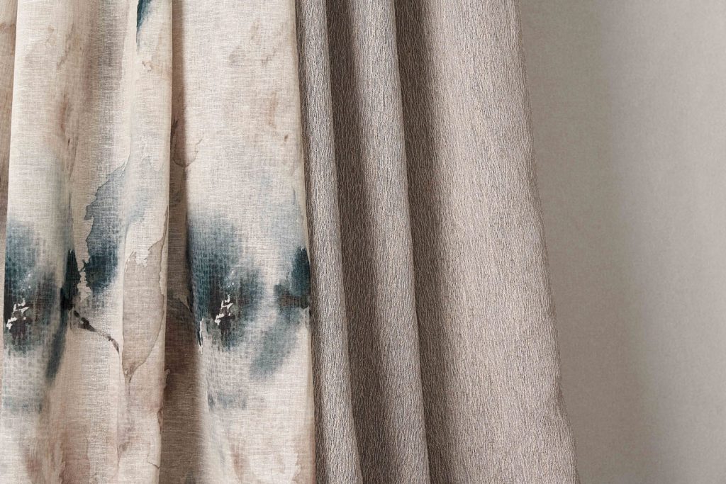 bed of roses, printed drapery