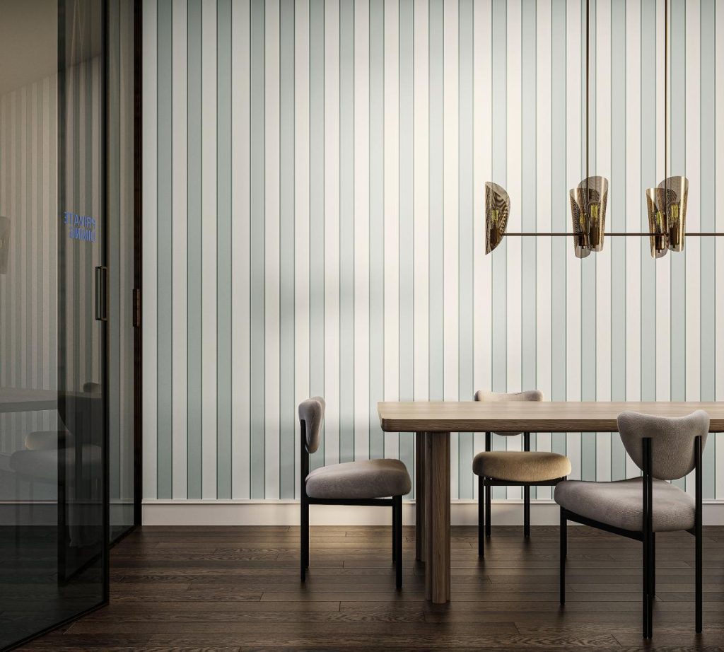 Highline Grassland Grove, BLUE wall covering collection