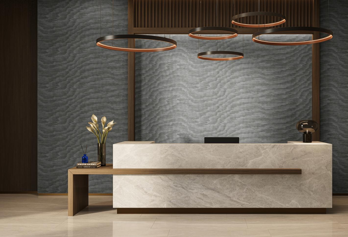 Moire Rare Graphite - Wall Vinyl - Image 2