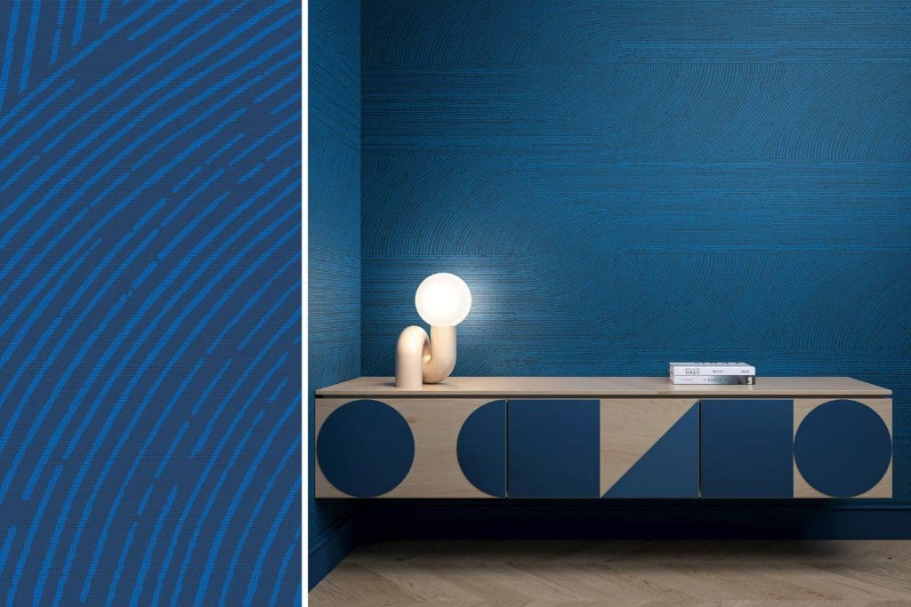Awaken, Dynamic Blue, BLUE wall covering collection